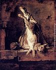 Rabbit with Game-bag and Powder Flask by Jean Baptiste Simeon Chardin